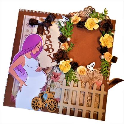 lavy's creations Handmade Scrapbook - BABY SCRAPBOOK- 1st YEAR OF HAPPINESS Album