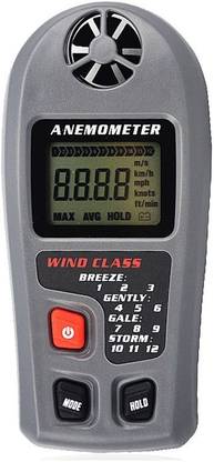 True Sense Digital Vane Impeller Anemometer MT20 Mini Portable Handheld Wind Speed Meter Tester, Wind Chill, Air Temperature, Air Velocity Gauge, Wind Weather, Wind Speed Gauge Meter Tester Large LCD Screen with Backlight + Battery Digital Anemograph 30M/S for Weather Enthusiast, Lovers of Kite Flying, Kite-Surfing, Wind Surfing, Paragliding and Sailors Digital Thermometer Temperature Meter Sensor Non-Magnetic Surveyor's Level Hand-Held Measure Tool Digital Hot Wire Anemometer Digital  Anemometer