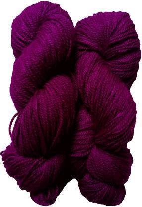 DOUZAND Lovable Acrylic Hand Knitting Yarn (Deep Purple) (Hanks-200gms)