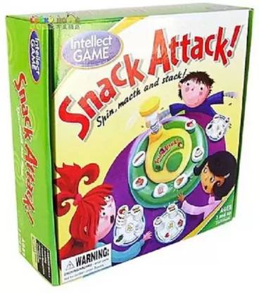 BM RETAIL Snack Attack Spin - Match and Stack Intelligent Stacking Family Game Party Party & Fun Board Game