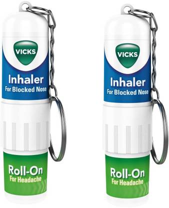 VICKS Roll On Inhaler 2 in 1 Relief For Headache and Blocked Nose Balm