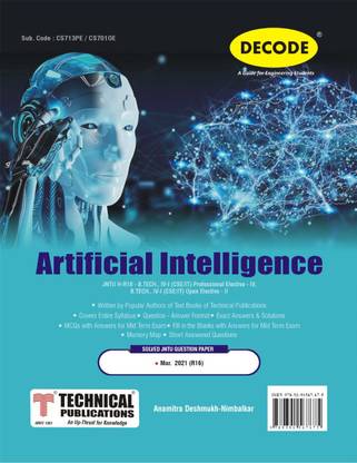 Artificial Intelligence for JNTU-H 18 Course (IV - I - CSE / IT - CS713PE) - Professional Elective - IV & (IV - I - CSE / IT - CS701OE ) - Open Elective - II