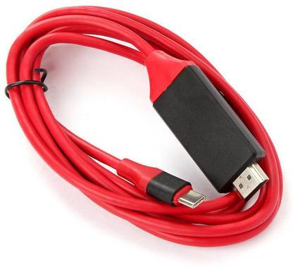 Viraan HDMI Cable 2 m USB Type C To HDMI HDTV TV Cable Converter Adapter For Android Phone