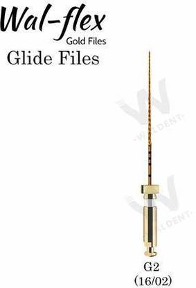 Waldent Wal-flex Glide Files 21mm - G2 (16/02) (Pack of 3) Dental Elevator