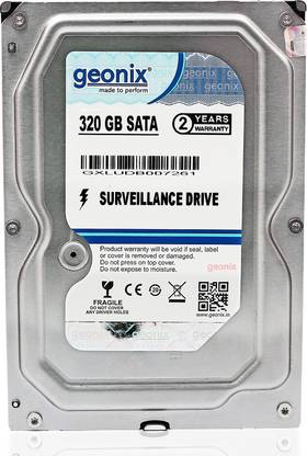 GEONIX SATA 320 GB Desktop Black SATA Internal Hard Disk Drive (HDD) (320GB HDD)