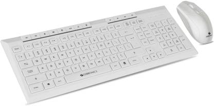 ZEBRONICS Zeb-Companion 109 Keyboard and Mouse Combo Wireless Standard Desktop Keyboard Compatible with Desktop, Laptop, Mac
