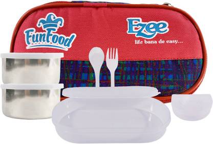 Calvy Fun Food C- 132 2 Containers Lunch Box