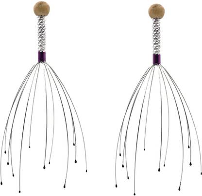 MAJESTIQUE HR134_PACK 2 Handheld Scalp Head Massager Stress and tingle Relief Applicator (Pack of 2) Massager
