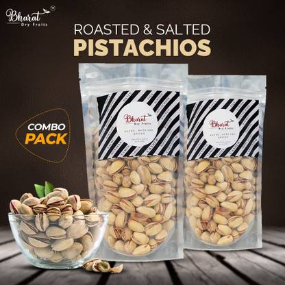 Bharat Salted Pista ( 100 gm pack x 2 ) Combo Pack | Perfect for Dry Fruits Gifting Pistachios