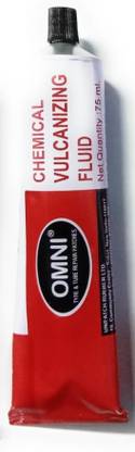 Omni Chemical Vulcanizing Fluid(CVF 75ml) Tire Tube Repair Patch 1 Piece Tubed Tyre Puncture Repair Kit