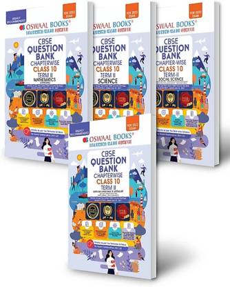 Oswaal Cbse Question Bank Chapterwise Term-Ll, Class 10 (Set Of 4 Books) English Language, Science, Social Science, Maths (For 2022 Exam) (Paperback, Oswaal Books)