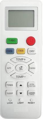 PP HAIER AC 131 (TURBO, COOL FAN DRY-- FUNCTIONS).Old remote must be exactly same . Send old remote photo at 9822247789 whatsapp for verification. compatible to haier Remote Controller