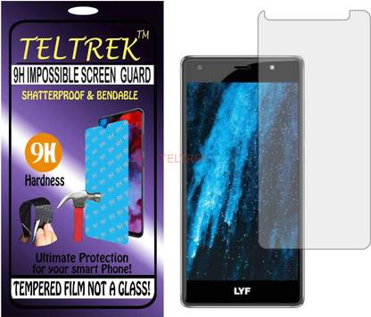 TELTREK Tempered Glass Guard for LYF WATER F1S (LS-5201) (Flexible Shatterproof)