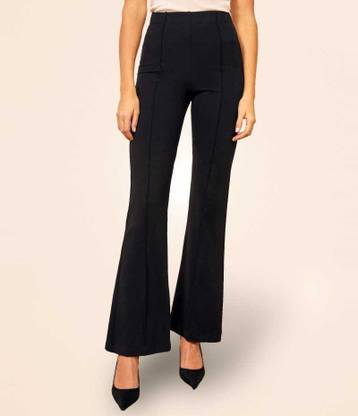 KOTY Regular Fit Women Black Trousers