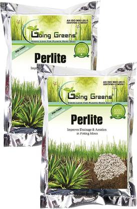 Going Greens Perlite Potting Mix For Gardening Hydroponics Horticulture Manure (Pack of 2 (400 Grms x 2)) Manure
