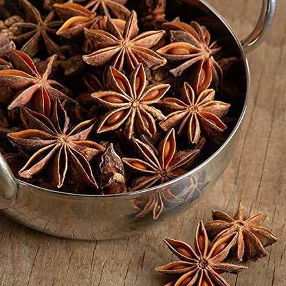 Vedik Wellness Star Anise Chakra Phool Chakri Flower in Resealable Zipper Pack