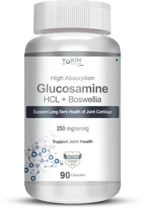Vokin Biotech Glucosamine HCL + Boswellia - Support Joint Health - 250mg