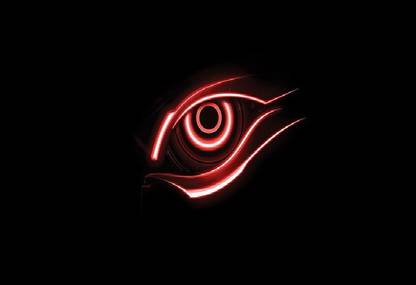 Smoky Design eyes black background red digital art wallpaper Poster