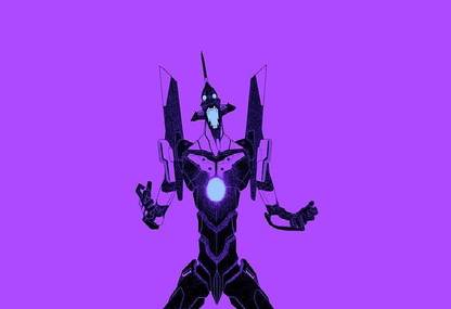 Smoky Design neon genesis evangelion eva unit 01 wallpaper Poster