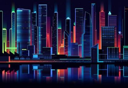 Smoky Design digital digital art artwork retro style neon hd wallpaper Poster