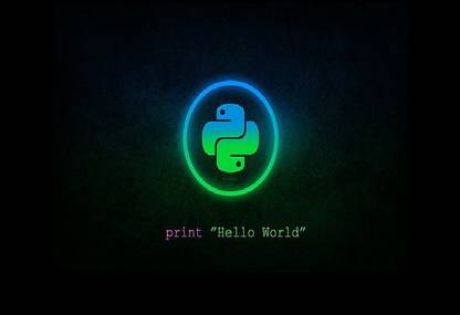 Smoky Design python programming blue green wallpaper Poster