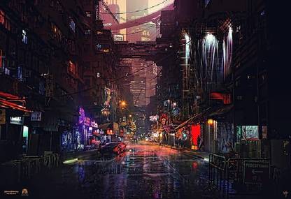 Smoky Design cyber science fiction digital art concept art cyberpunk hd wallpaper Poster