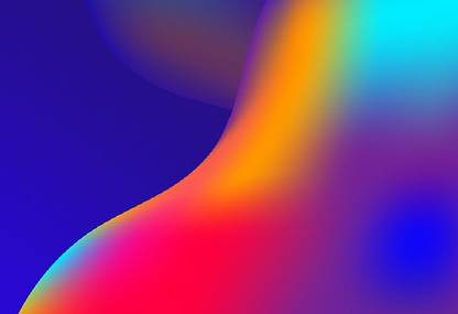 Smoky Design neon gradient wallpaper Poster