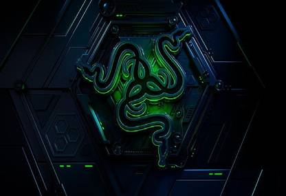 Smoky Design razer logo pc gaming technology wallpaper Poster