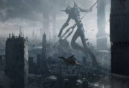 Smoky Design neon genesis evangelion eva unit 01 wallpaper Poster