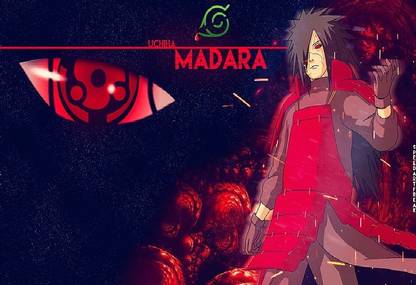 Smoky Design uchiha madara sharingan eternal mangekyou sharingan konoha wallpaper Poster
