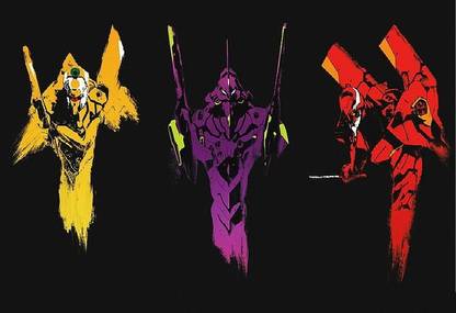Smoky Design neon genesis evangelion eva unit 00 anime wallpaper Poster