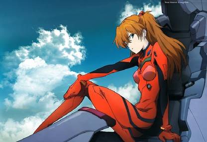 Smoky Design neon genesis evangelion asuka langley soryu anime girls wallpaper Poster
