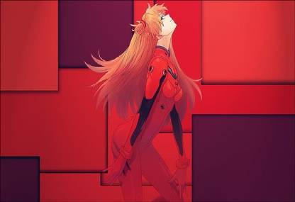 Smoky Design neon genesis evangelion anime girls asuka langley soryu wallpaper Poster