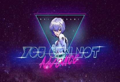 Smoky Design evangelion neon genesis evangelion rei ayanami wallpaper Poster