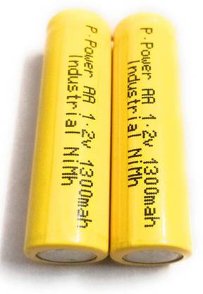 kp 1300mAh(Flat) 2 Pcs 1.2V 1300mAh AA Ni-Mh  Shaver Rechargeable Batteries  Battery