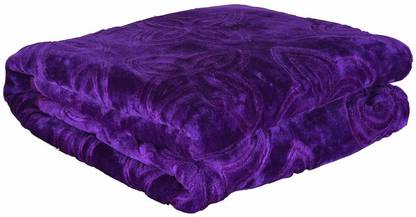 SURYA DMART Solid Double Mink Blanket for  Heavy Winter