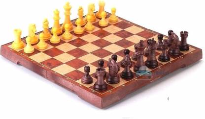 WHITE POPCORN WOODLIKE MAGNETIC CHESS Games Board Game Strategy & War Games Board Game 5 cm Chess Board