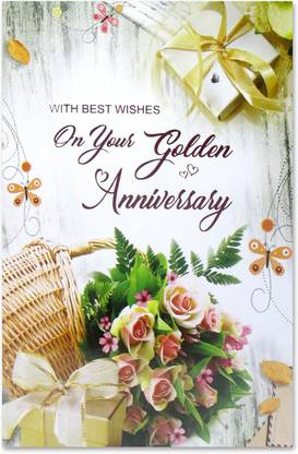 GIFTICS Happy Golden Wedding Anniversary Greeting Card