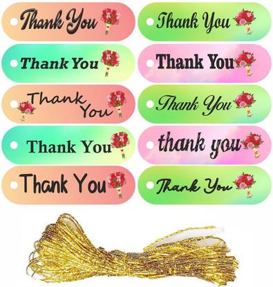 CVANU Stylish Font "Thank-You" Tags Art Card Paper Decor Your Gift_C11 Greeting Card
