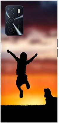 Bluvver Back Cover for OPPO A16, CPH2269 Printed Happy Kids Back Cover