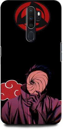 INTELLIZE Back Cover for OPPO A5 2020 OBITO, UCHIHA, ANIME, NEON, ANIMATION