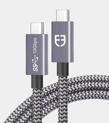 Fuel co USB Type C Cable 2 A 1 m Tinned Copper Superline Type-C to USB-C 3.1 Gen2 100W PD Cable 10Gbps for Mac,iPad,laptops,etc