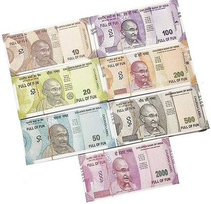 Dilurban Best sale Playing Indian Currency Notes for Fun Paper Note-25 EACH NAKLI NOTE NAKLI INDIAN TOY NOTE Gag Toy