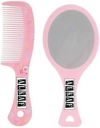 Alkaf Mirror And Comb Set Multicolor