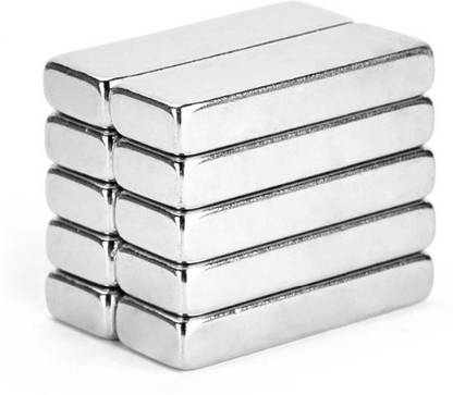 MAGNETICKS Magneticks 30x10x5mm NdFeB Block Shaped Multipurpose Office Magnet (Pack Of 10) Multipurpose Office Magnets Pack of 10
