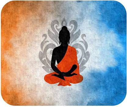The Navya Buddha Mouse Pad - Computer Laptop PC, Work from Home Non Slip Base Mousepad