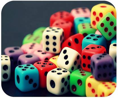 ZORI LUDO DICE Printed Mouse Pad for Gaming Computer, Laptop MousePad Mousepad