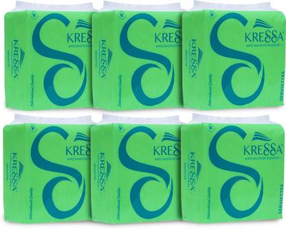 KRESSA Tissue Paper Serviettes | Paper Napkins | Table Top Serviettes 2 Ply White Paper Napkins