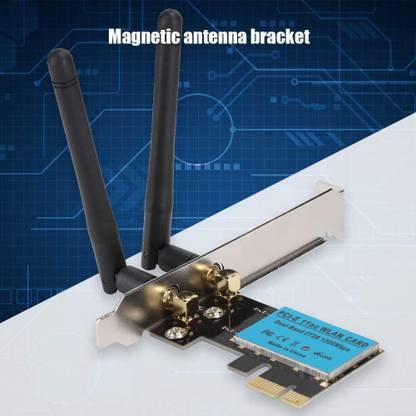 microware 1200Mbps PCI-E Wireless WiFi Card 2.4G/5G Dual Band Network Adapter For Desktop Network Interface Card