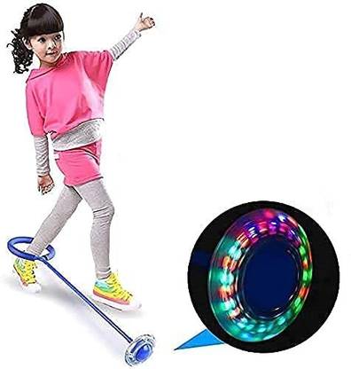 RAJ TOY WORLD PVT. LTD Skip Jump Rope Dance Flash Kids Exercise Balance Toy One Leg Foot Jumping Ring